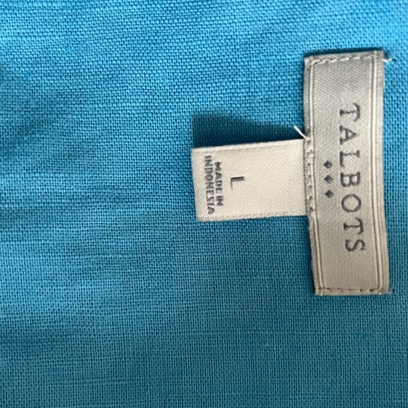 Talbots size L linen blend top - Picture 11 of 12
